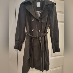 SOLD!!! Double-Breasted Black Trench Coat